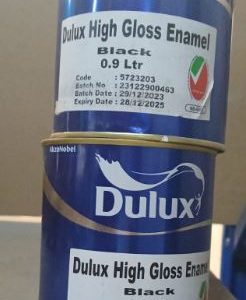 Dulux High Gloss Enamel Black, 0.9L