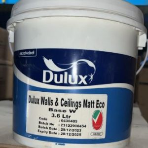 Dulux Walls & Ceilings Eco Matt Base W, 3.6L